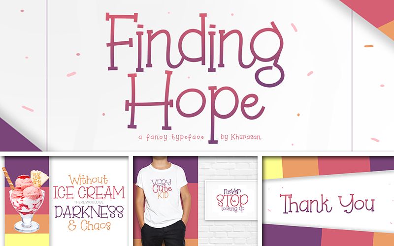 Finding hope fonts preview