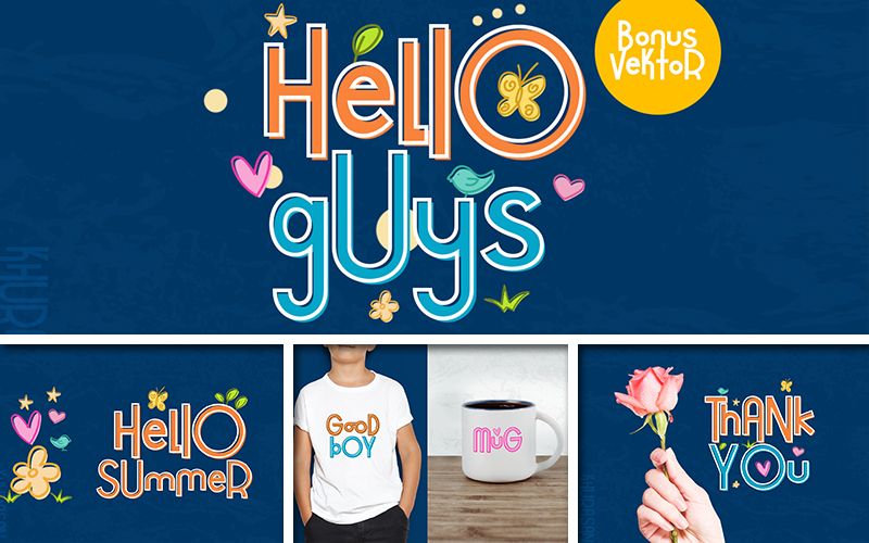 Hello Guys fonts preview