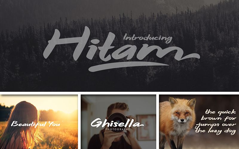Hitam fonts preview