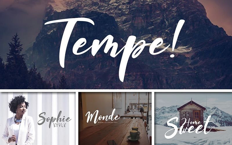 Tempe fonts preview