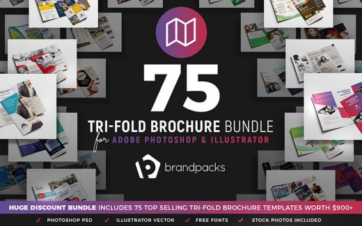 75 in 1 trifold brochure bundle tri fold brochure design