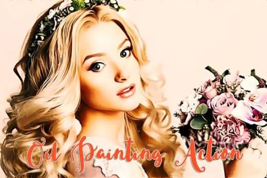 oil painting Photoshop action