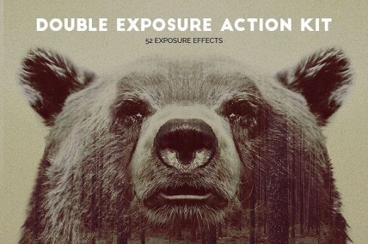 double exposure Photoshop action