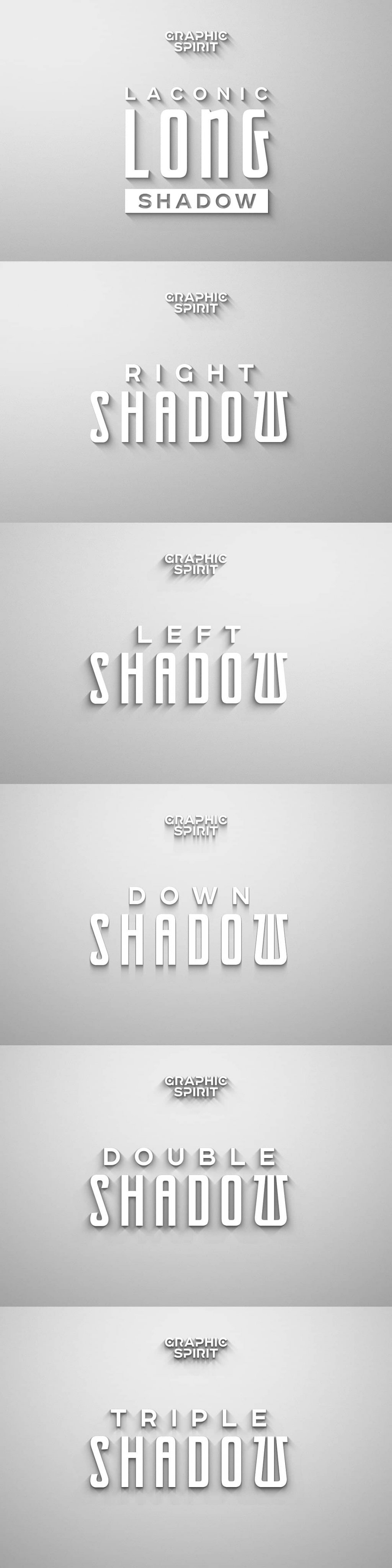 Laconic Long Shadow for Photoshop add ons