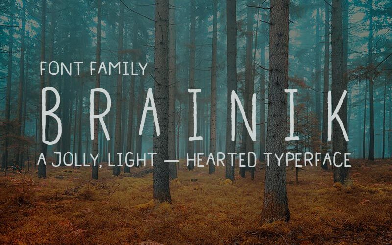 Brainik Handcrafted Font Family