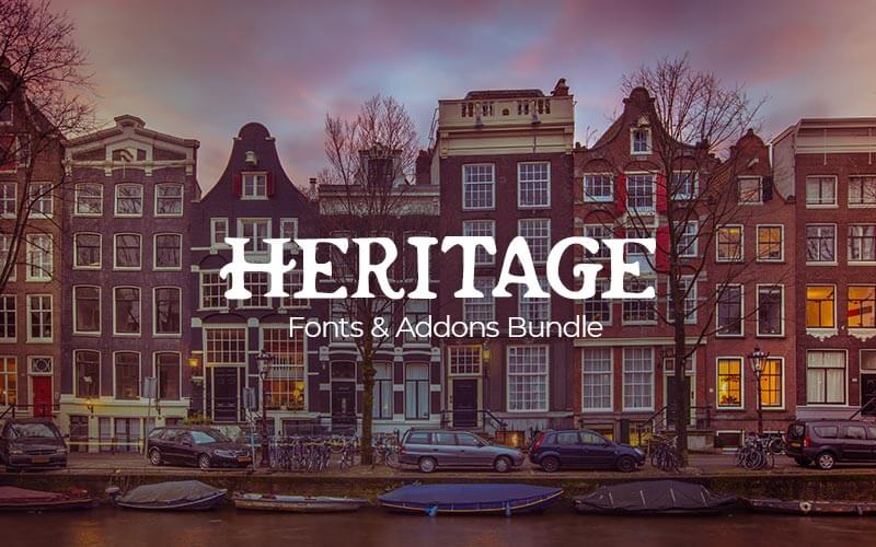 420 Heritage Fonts and Add-Ons Bundle