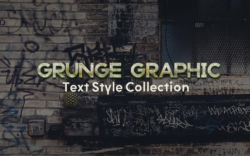 20 Grunge Graphic Text Style Collection