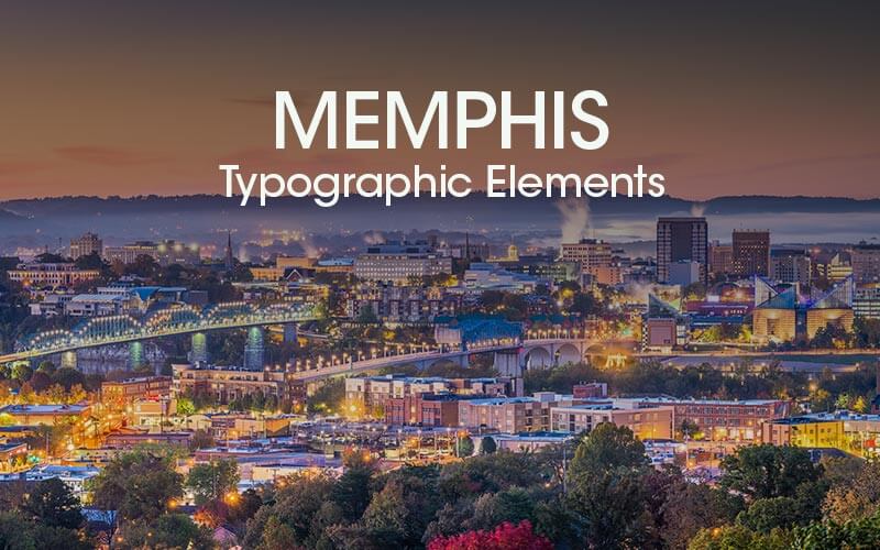167 Memphis Typographic Elements