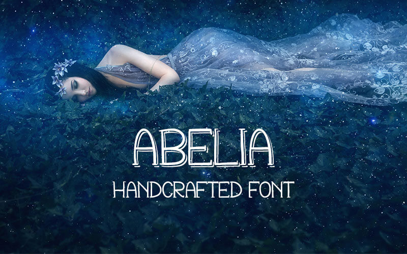Abelia Handcrafted Font