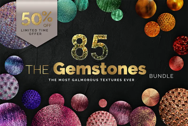 gemstone-textures 85 Gemstones Bundle