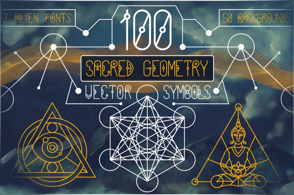 100 Sacred Vector Mandalas