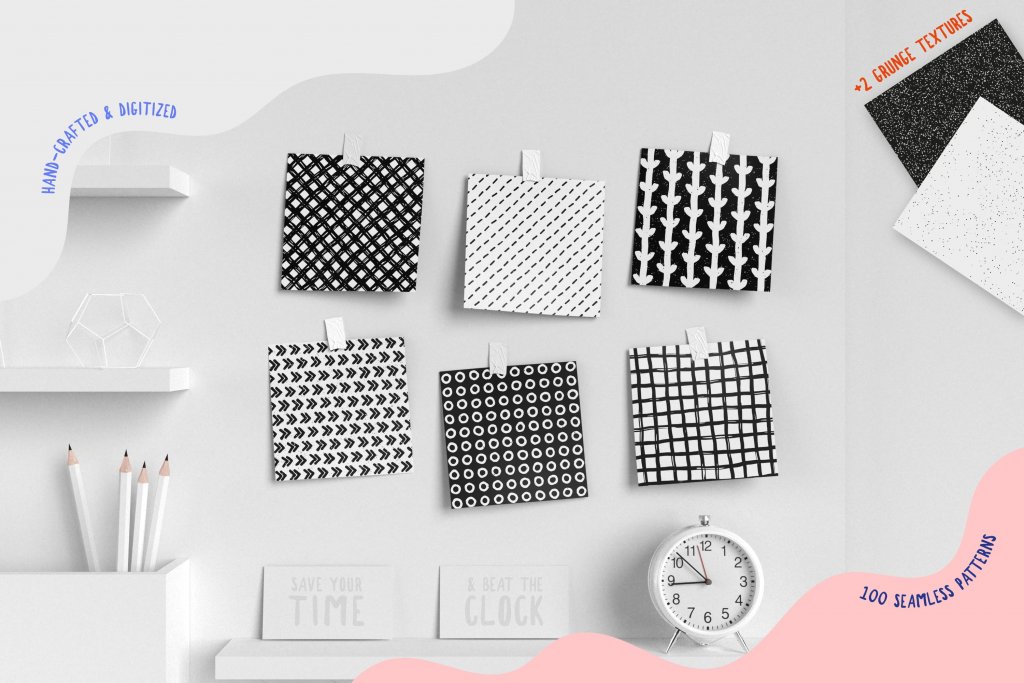 black-and-white-shapes and patterns