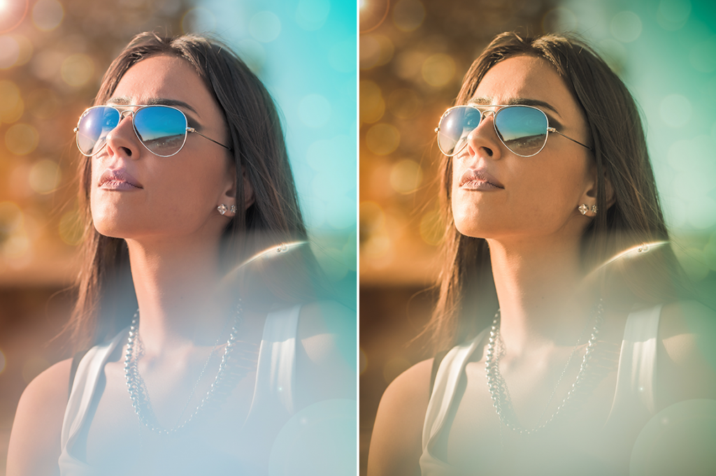A Cinematic Professional Lightroom Preset applied to an image of a girl