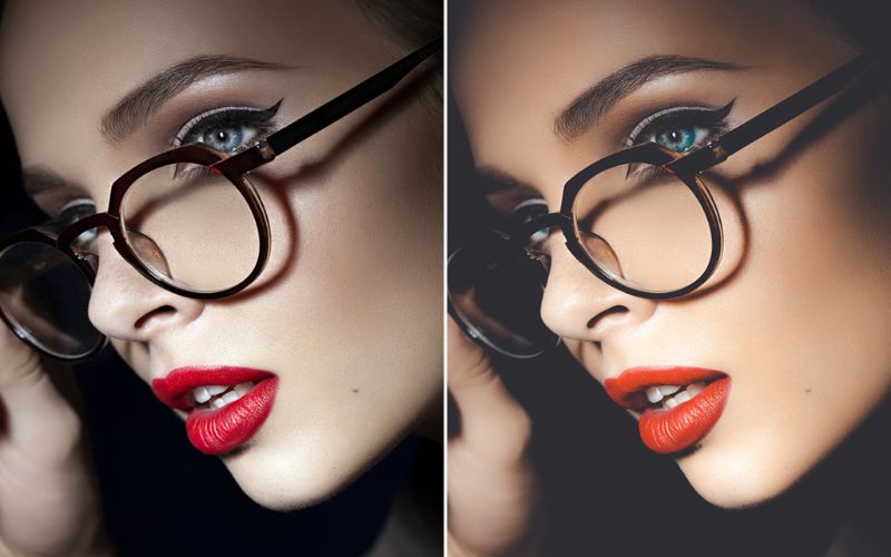 A Professional Photography Preset applied to a young girl's image