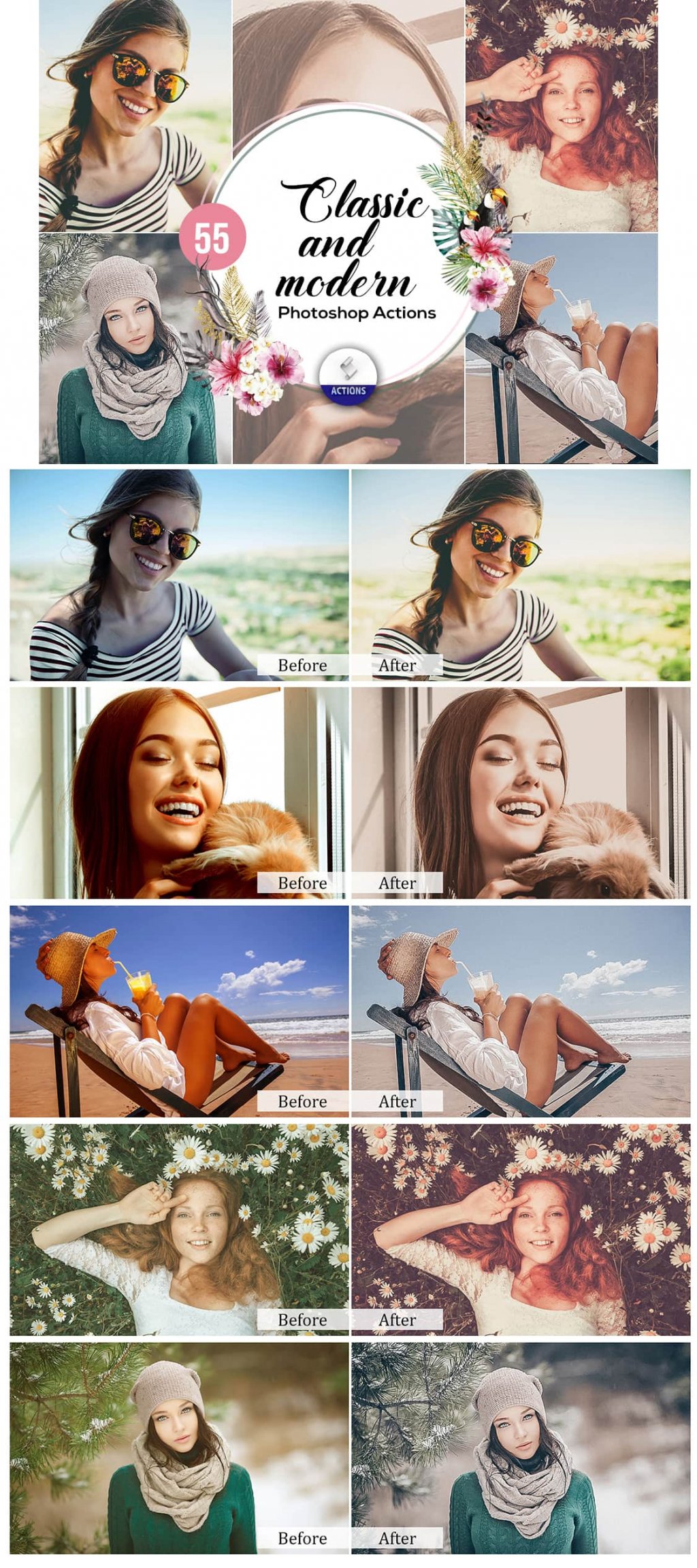 modern photoshop actions