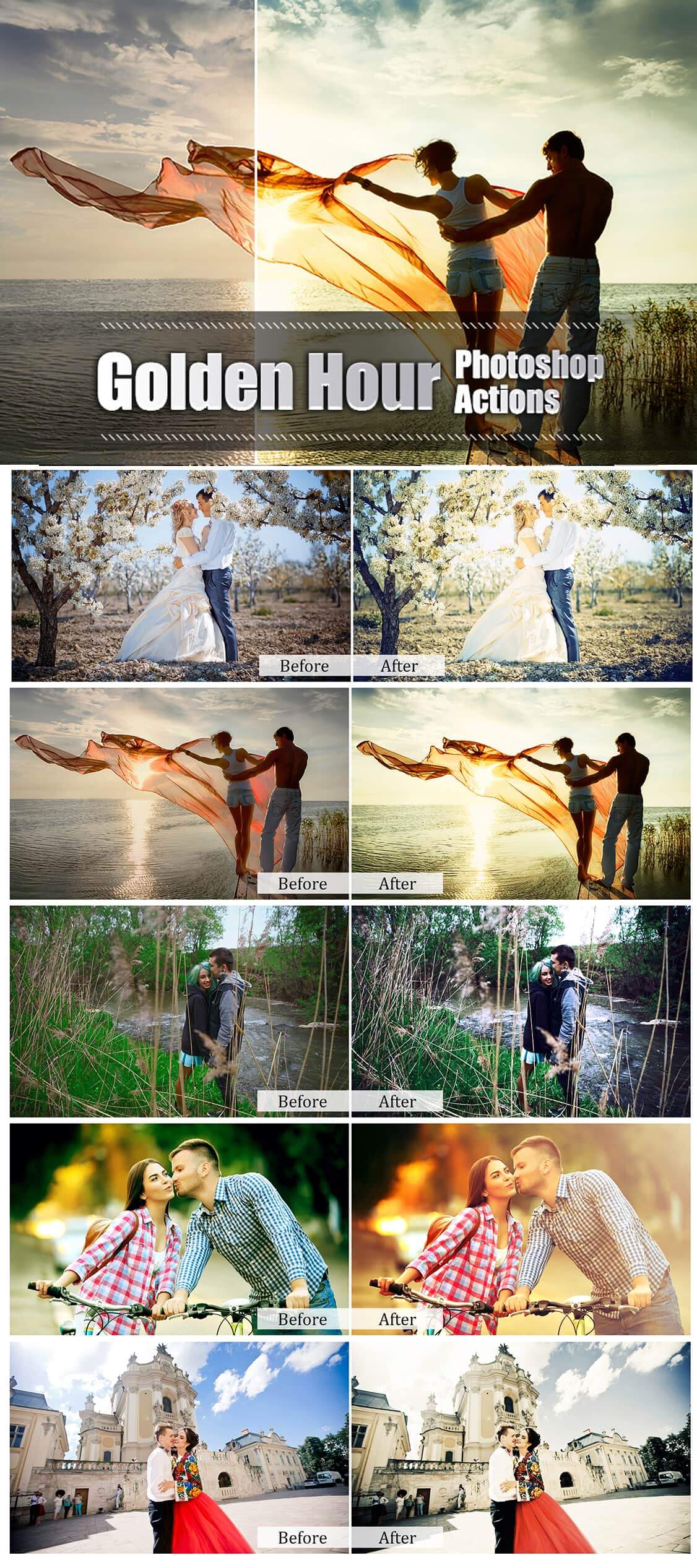 golden hour effect photoshop golden hour photoshop actions