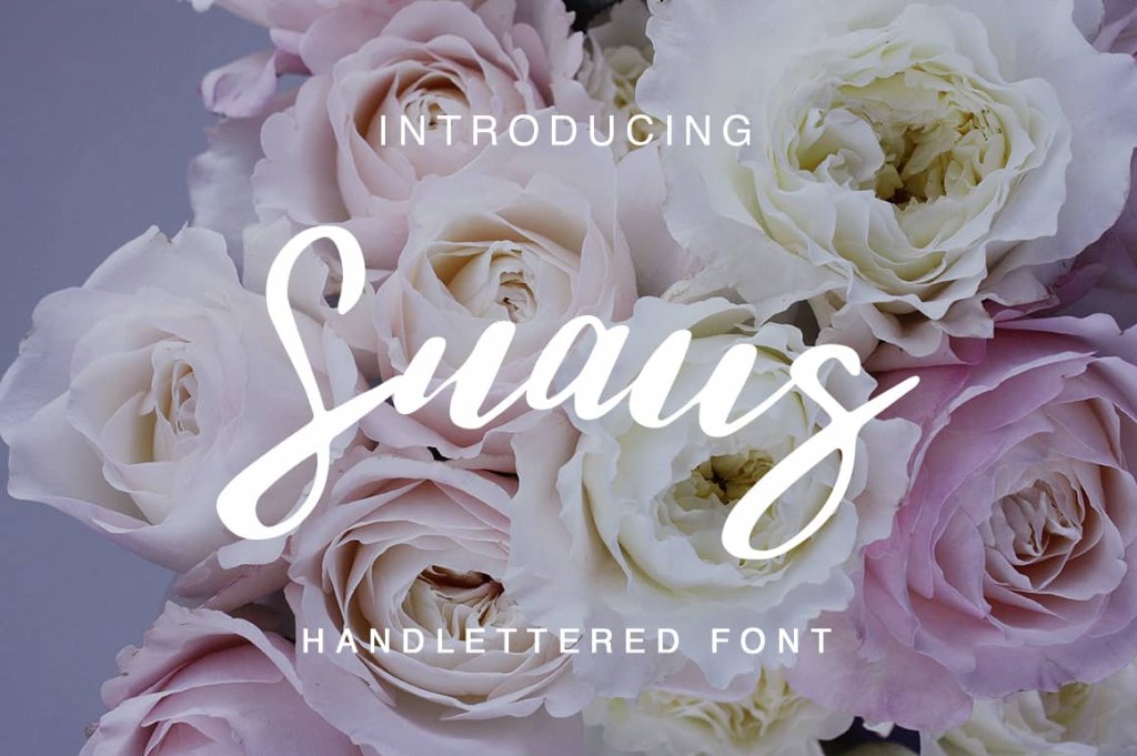 suaug hand lettered script font included in the eternal fonts