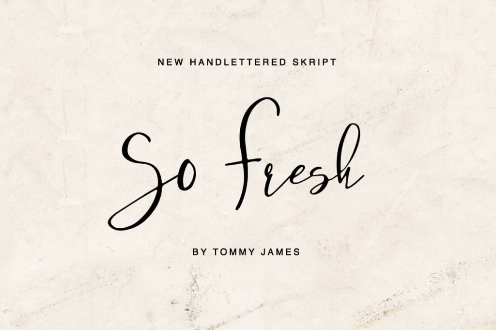 so fresh hand lettered script font included in the eternal fonts