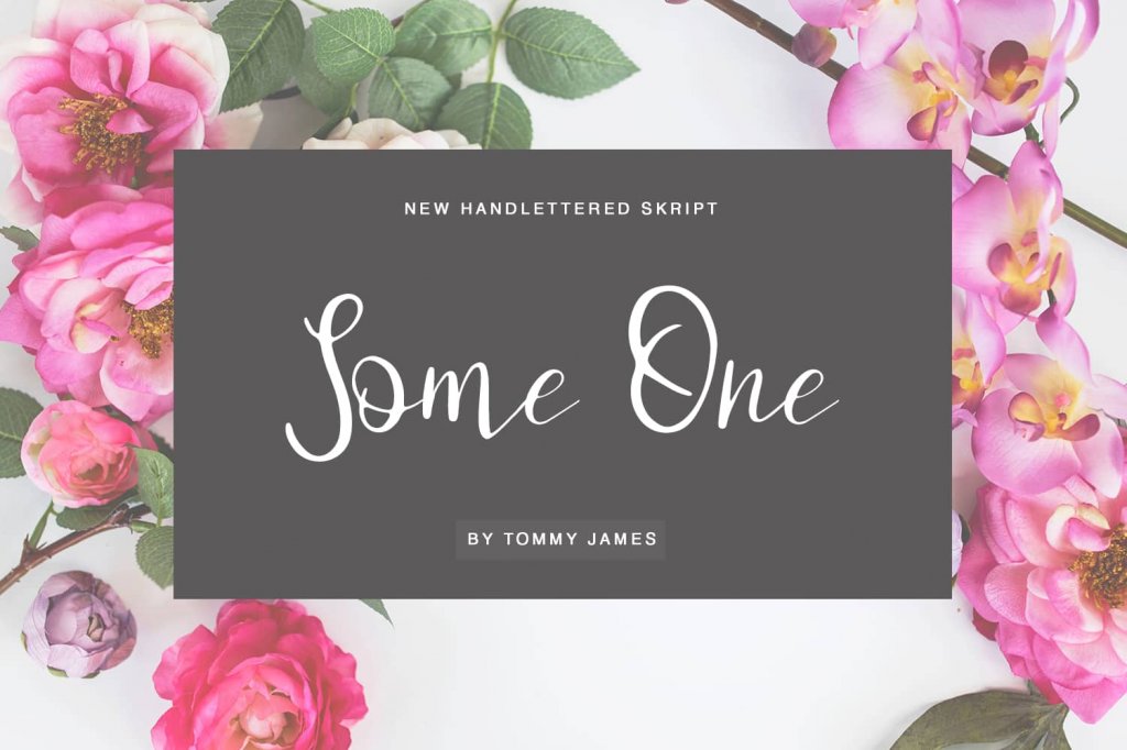 some one hand lettered script font included in the eternal fonts
