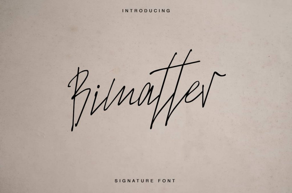 bilmatter font included in the eternal fonts
