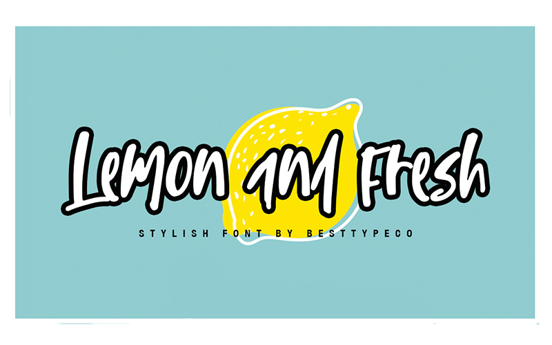 Lemon And Fresh Stylish Fun Font