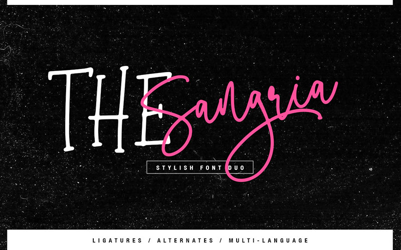 The Sangria Stylish Free Fun Fonts