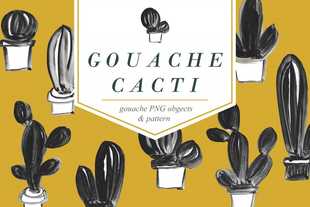 gouache cacti feature image gouache cacti feature image