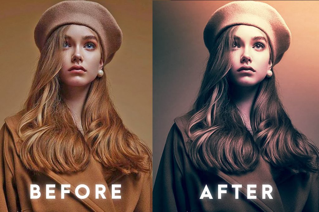 The best lr preset applied on an image of a woman