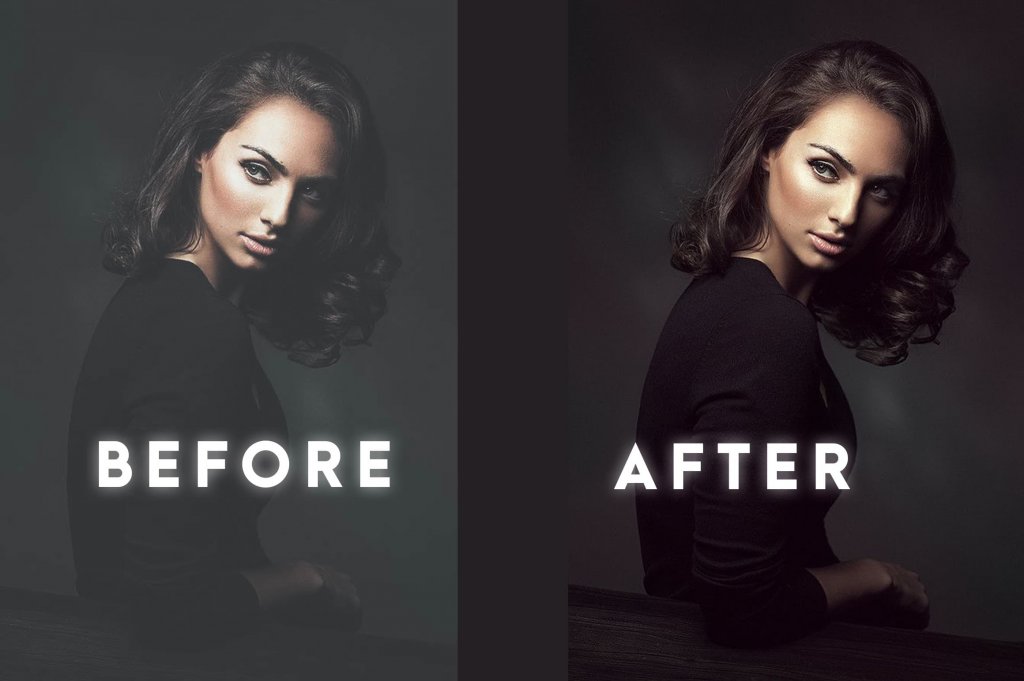 before an after view of the preset use