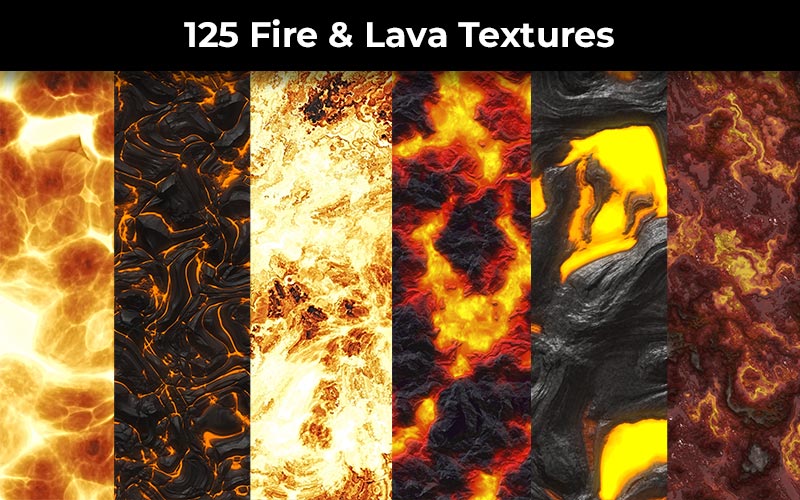 Fire and lava textures