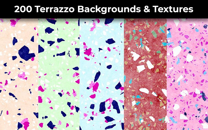 Terrazzo backgrounds and textures
