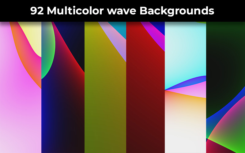 Multicolor wave backgrounds