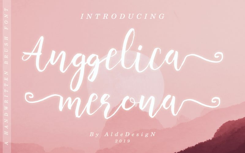 anggelica merona - gorgeous fonts