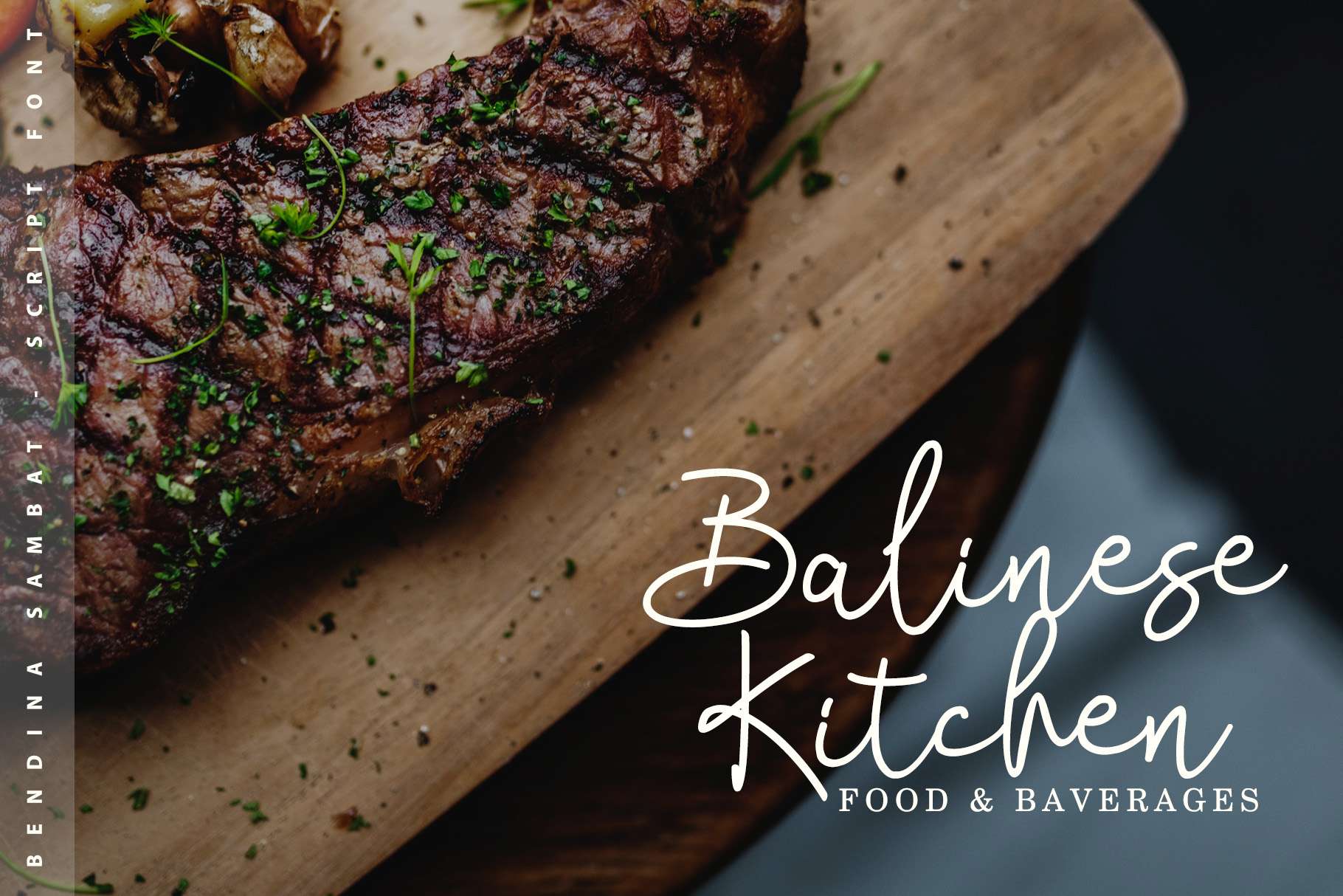 balinese kitchen - premium typefaces