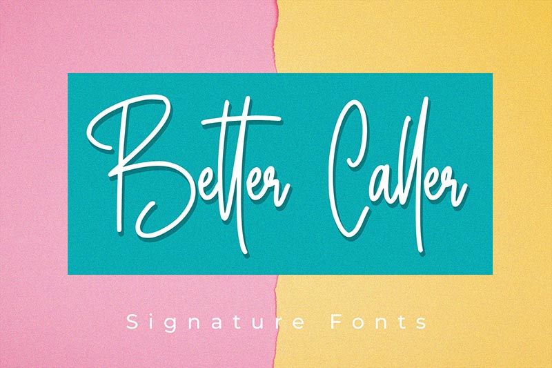 better caller - professional typefaces