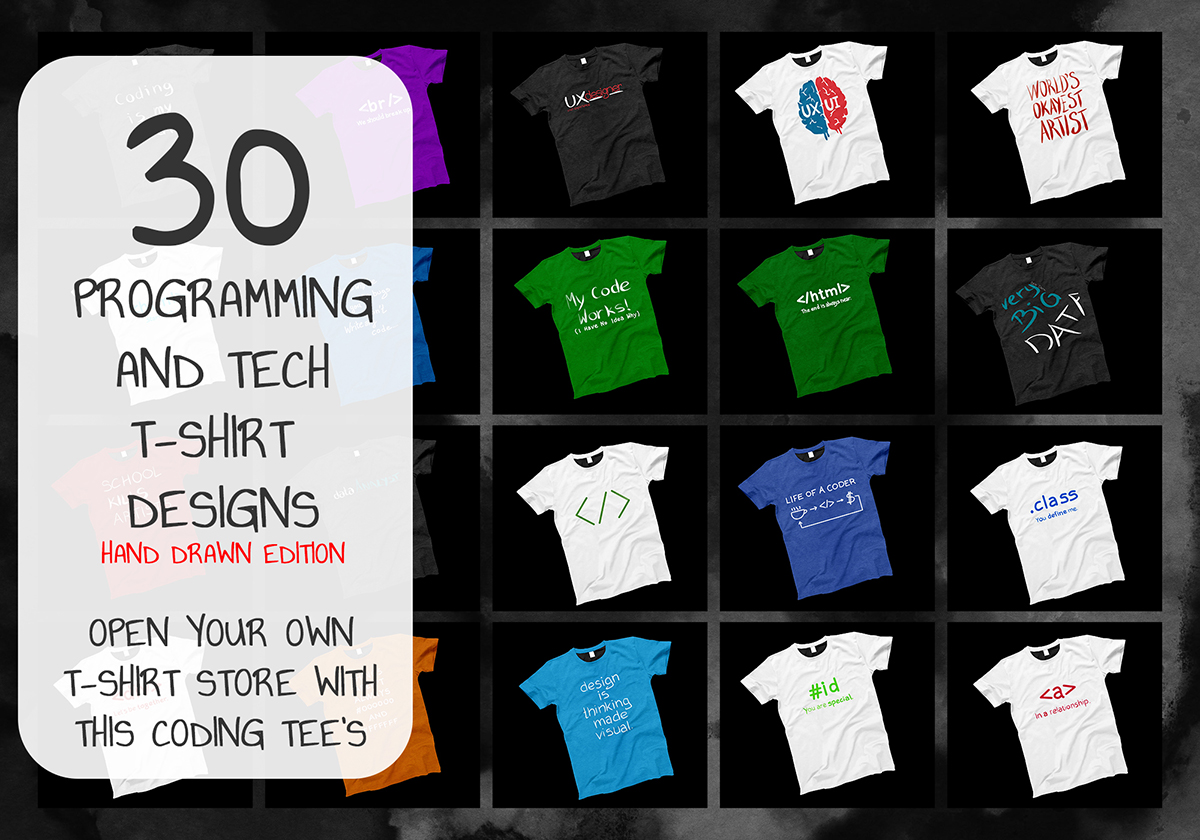 Programming and Technologies Shirt Designs