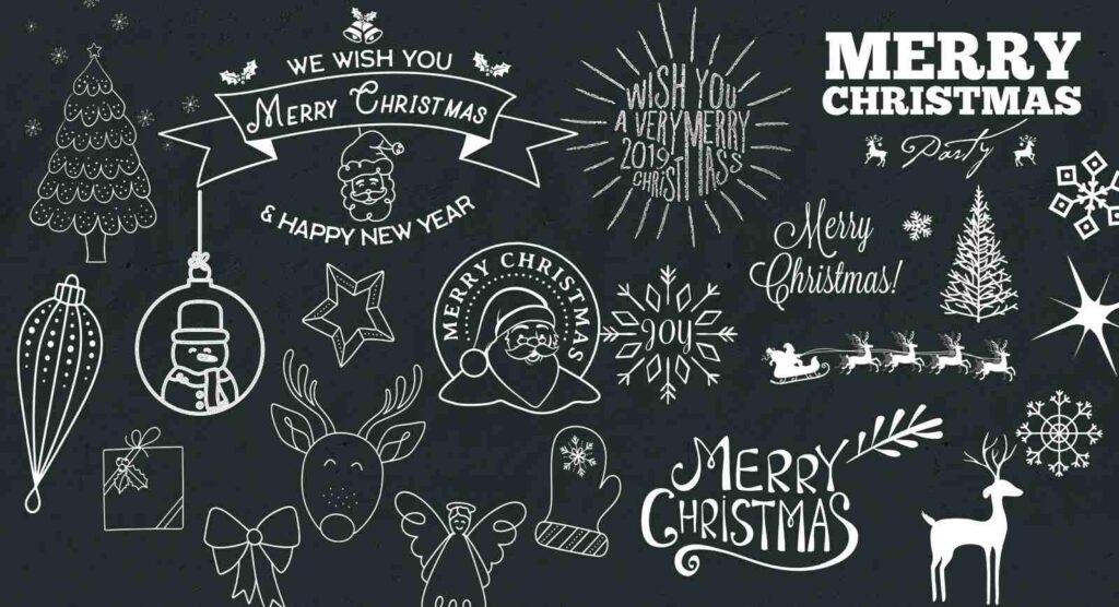 Preview Of The Free Christmas Elements