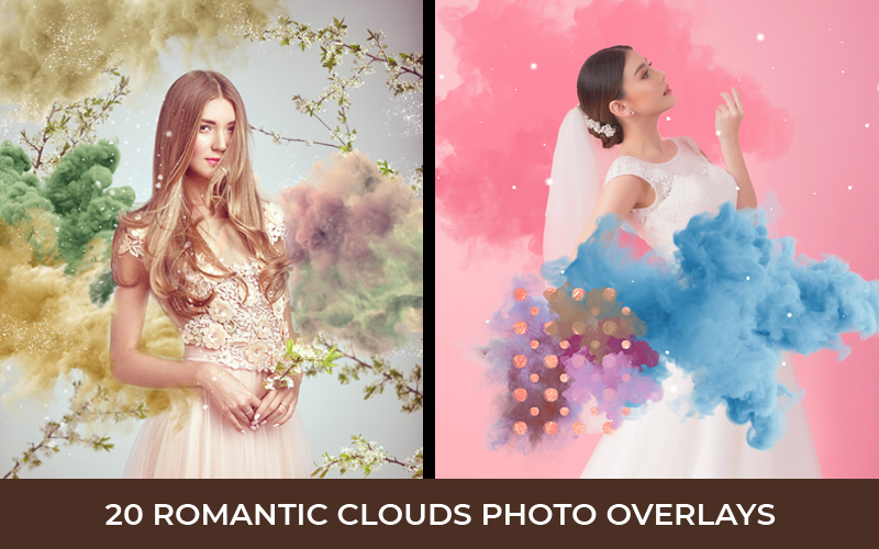 romantic cloud photo overlays