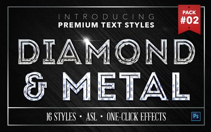 Diamond & Metal Text Effects