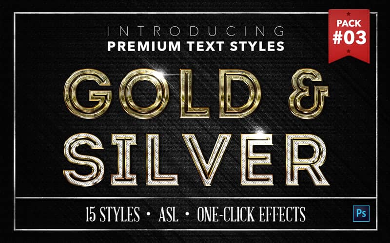 Gold & Silver Text Effects