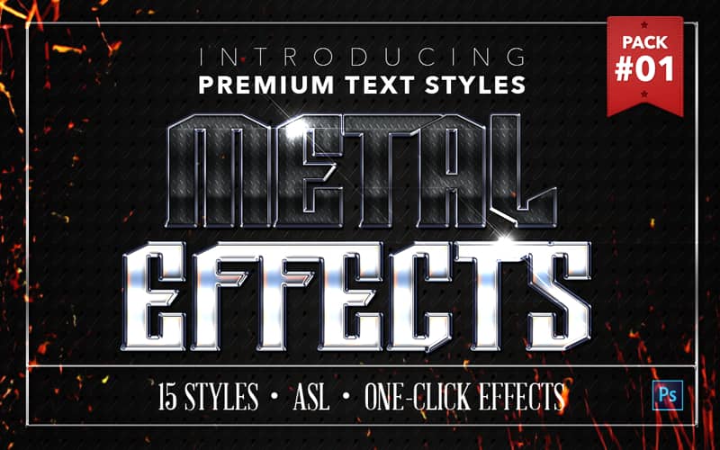 metal text effects