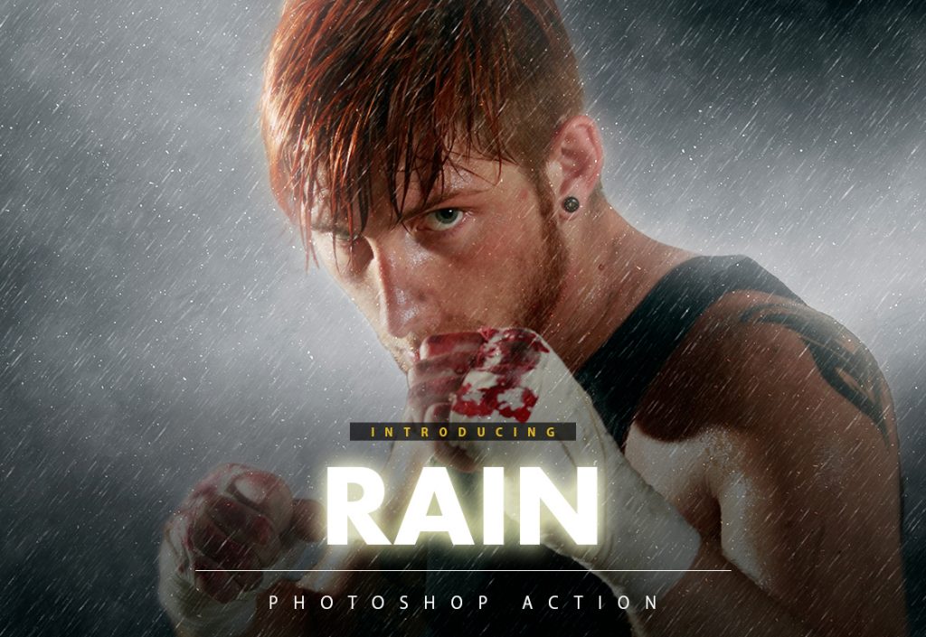 Rain Photoshop Action

