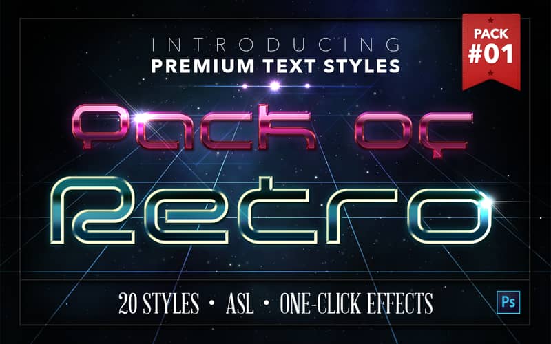 retro text effect photoshop, retro text photoshop, retro text psd