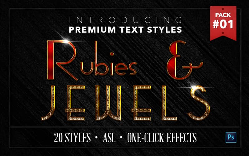 Rubies & Jewels Text Effects