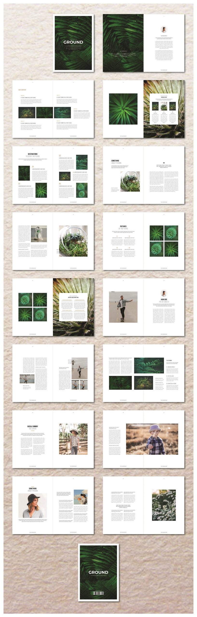 Ground Magazine Templates Preview Image