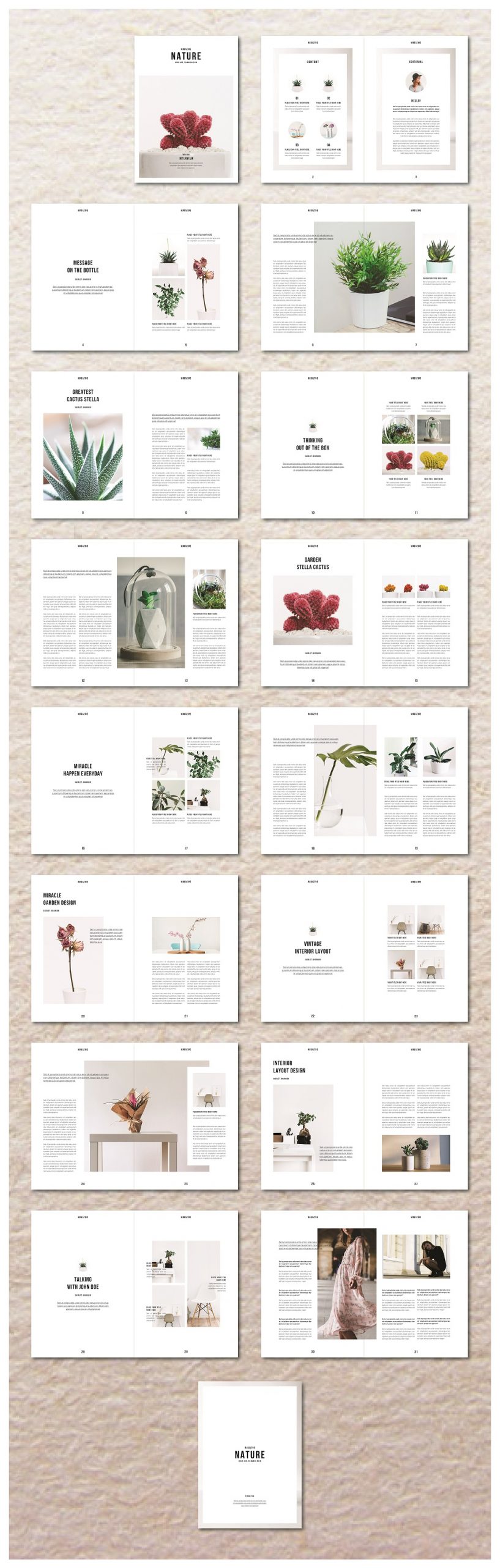 Nature Magazine Templates Previews