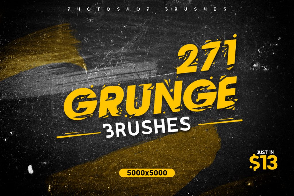 271 Grunge Photoshop Brushes
