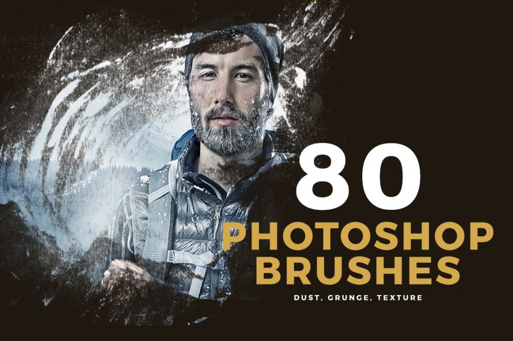 80 Photoshop Brushes – Dust, Grunge, Textures