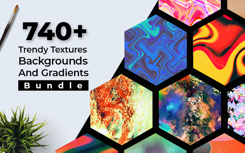 $29 (reg $1,000) 740+ Trendy Textures, Backgrounds & Gradients Bundle from Inky Deals