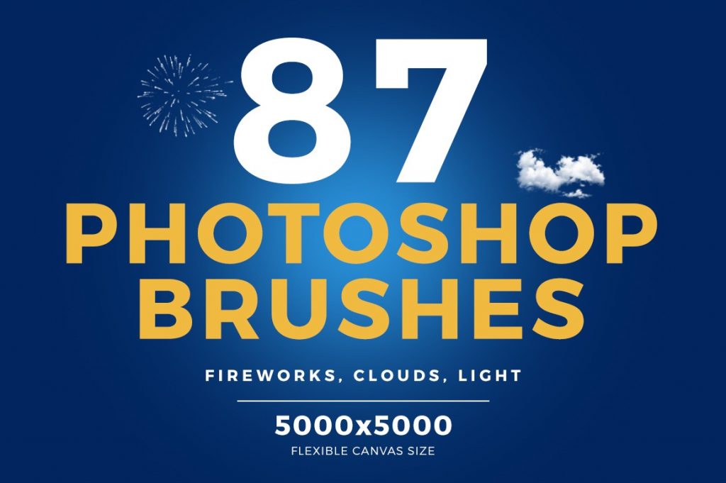 87 PS Brushes – Fireworks, Cloud, Lights